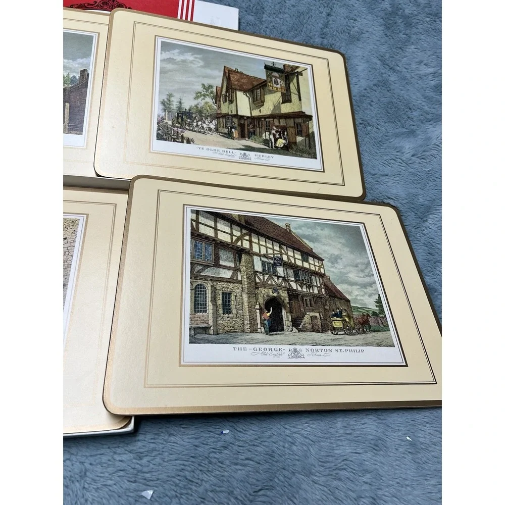 Vintage Pimpernel Place Mats English Inns Four‎ Traditional Mats